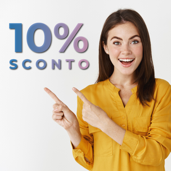 Solo per te, il 10% di sconto sul tuo primo acquisto
